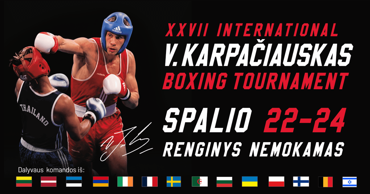 XXVII INTERNATIONAL V.KARPACIAUSKAS BOXING TOURNAMENT
